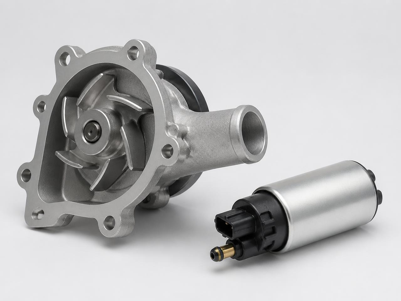Assorted aftermarket automotive engine components